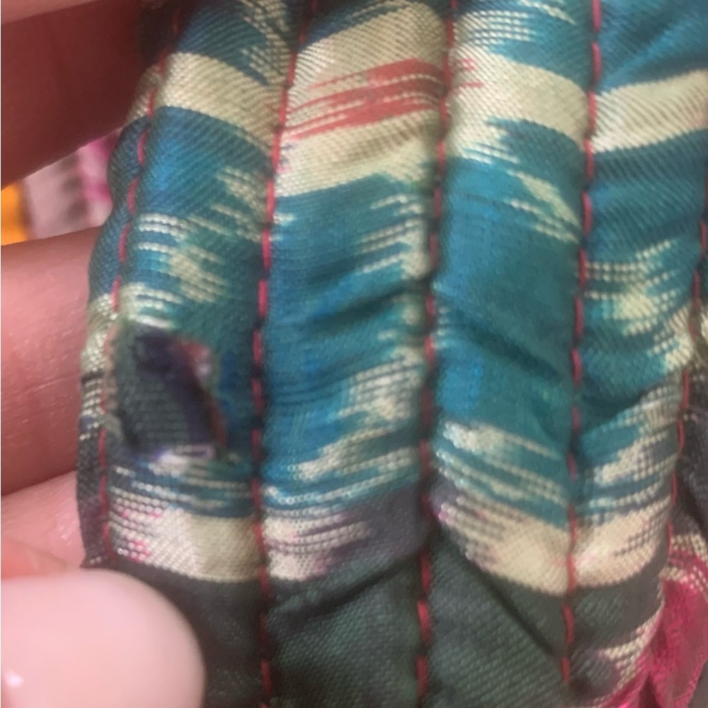 Met Museum Ikat Silk Patchwork Reversible Jacket Boho Art Jacket L - Picture 6 of 8